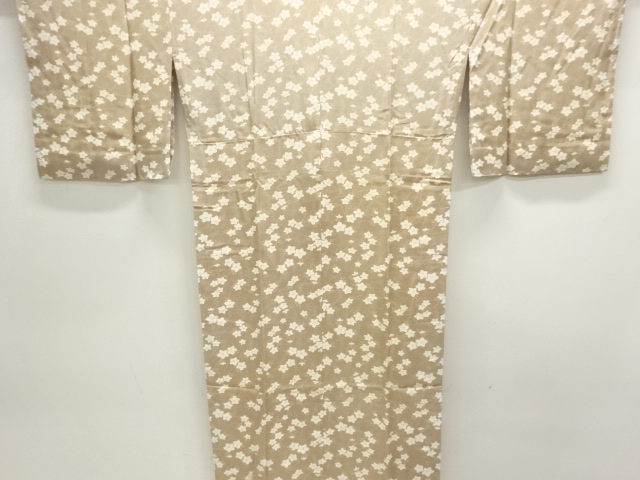 未使用品　桔梗模様単衣長襦袢